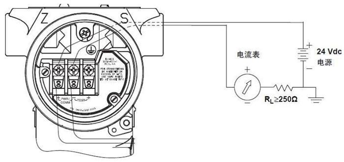 防爆磁致伸缩液位计端子接线图
