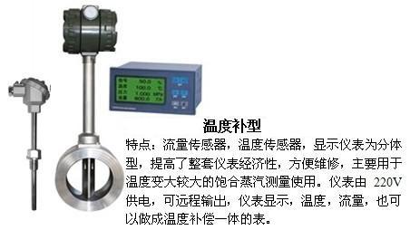 高温涡街流量计温度补偿型产品图