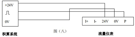 涡街气体流量计三线制接线图