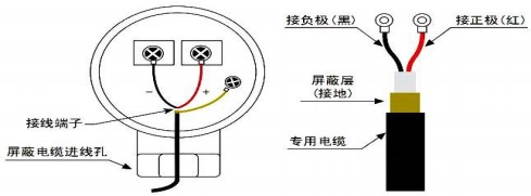 外贴式超声波流量计探头接线图